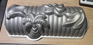 Nordic Ware Banana Bread Loaf Pan 3D Palm Tree Cake Mold 6 Cups Cast Aluminum